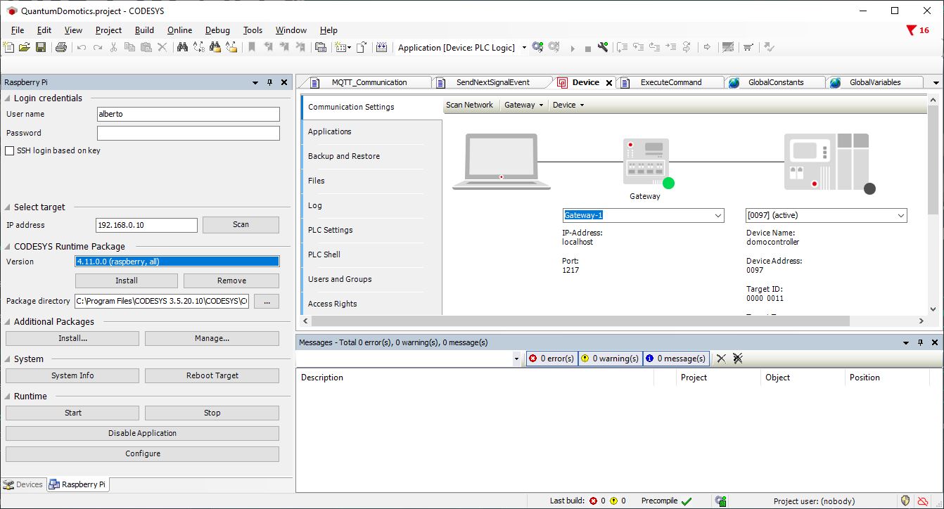 Proyecto Codesys - motor de control del prototipo